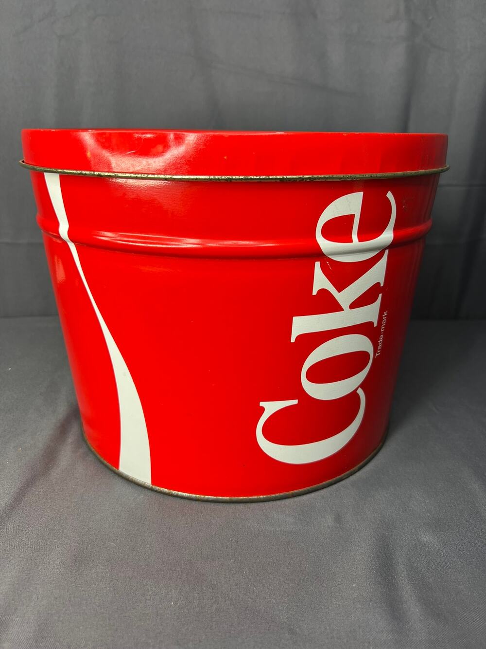 Vintage Coca-Cola Round Tin 10" Rare Find!